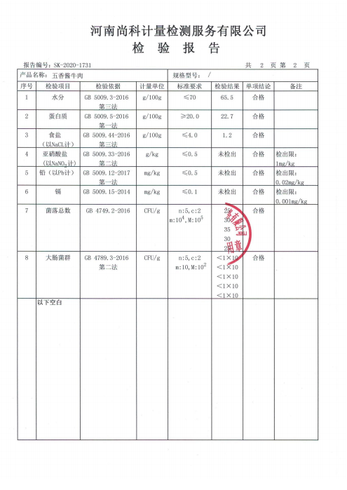 檢驗(yàn)報告